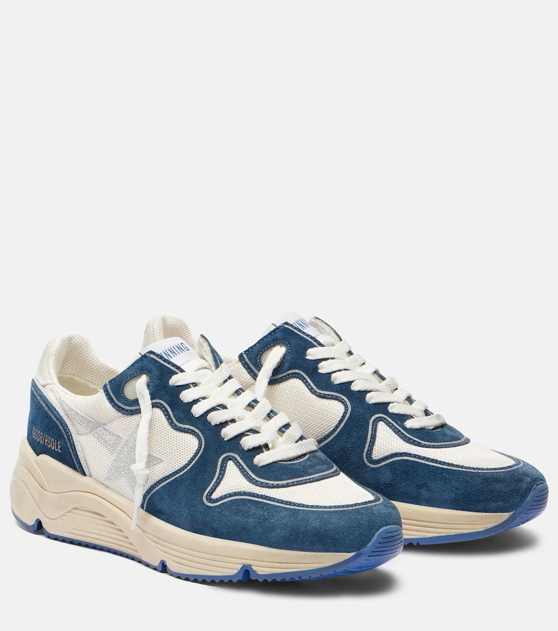 Golden Goose - Running Sole suede-trimmed sneakers