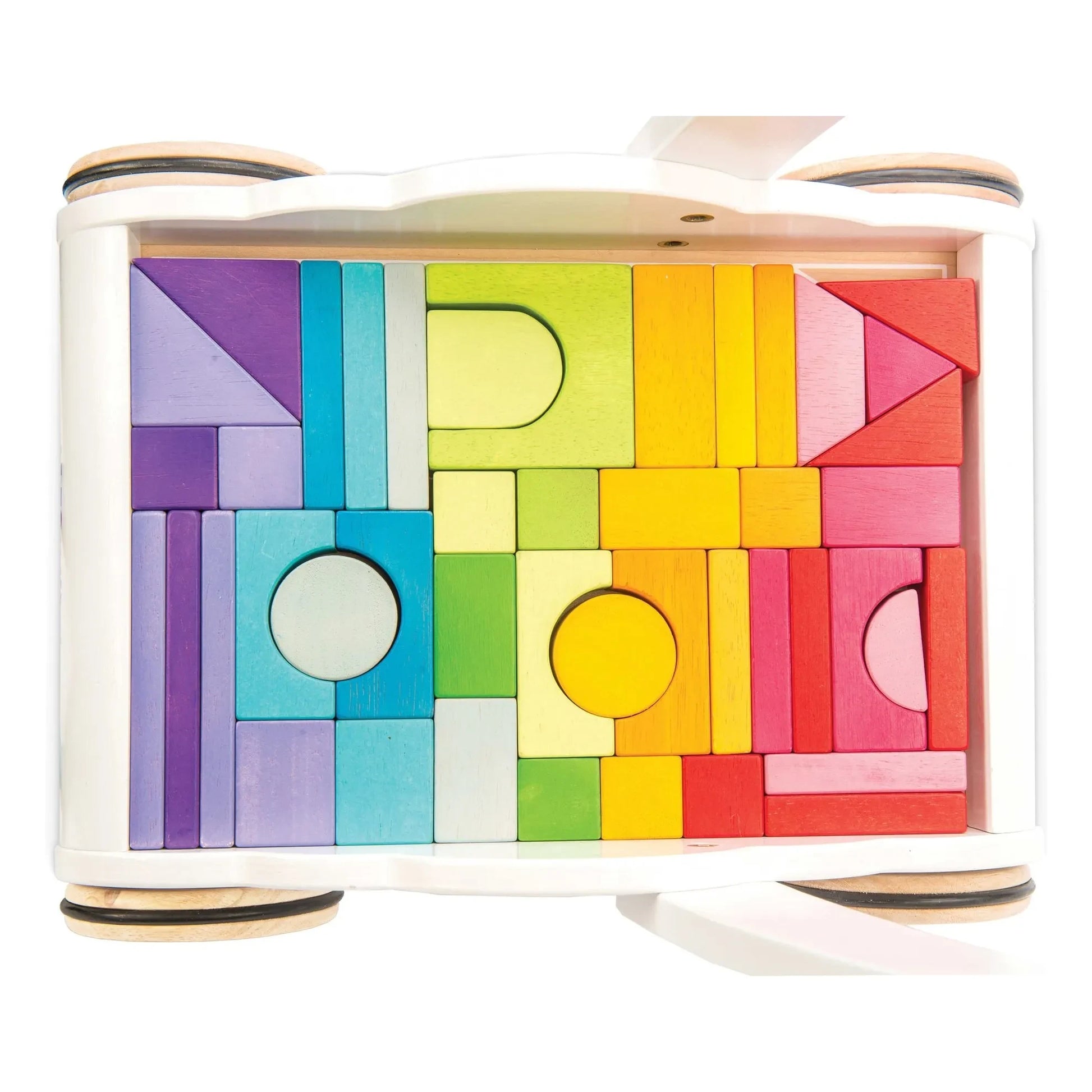 Le Toy Van - Nuage wooden block cart | White