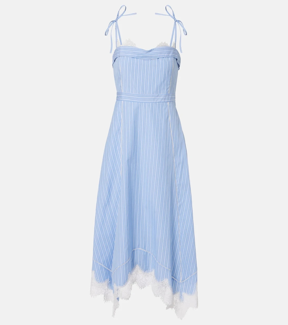 Simkhai - Avaleigh striped cotton midi dress