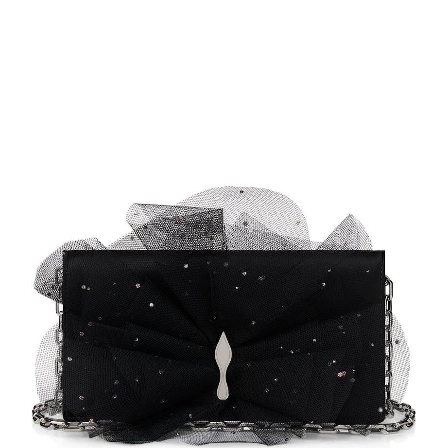 Christian Louboutin Bettina Tulle Clutch Bag