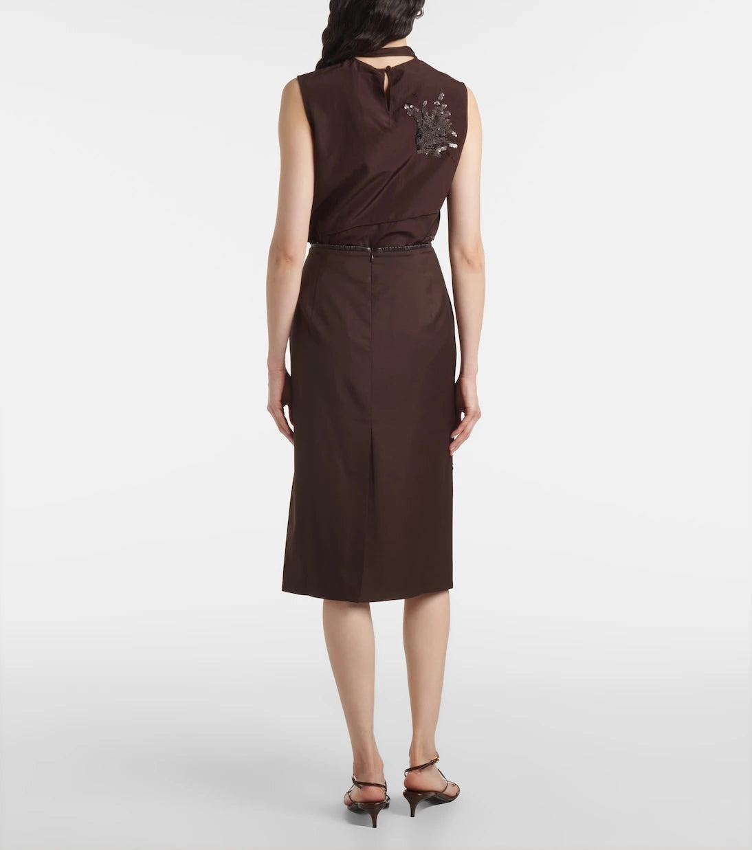 Jacques Wei - Embellished midi skirt