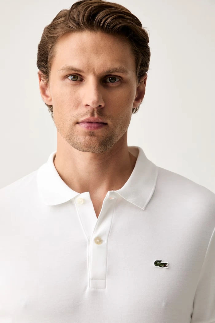Lacoste тениска с яка мъжка от памук