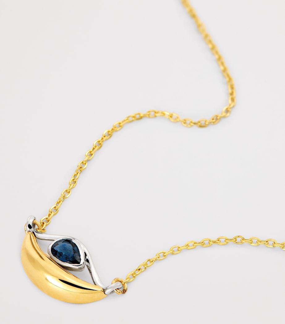 Yellow Gold and Sapphire Salvatore Necklace