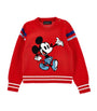 Monnalisa x Disney Wool-Cotton Mickey Mouse Sweater (6-24 Months)