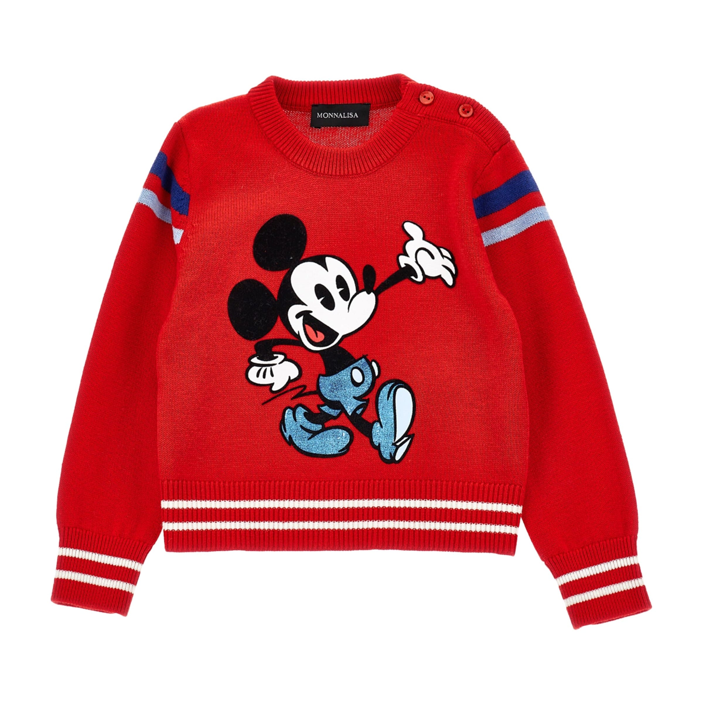 Monnalisa x Disney Wool-Cotton Mickey Mouse Sweater (6-24 Months)