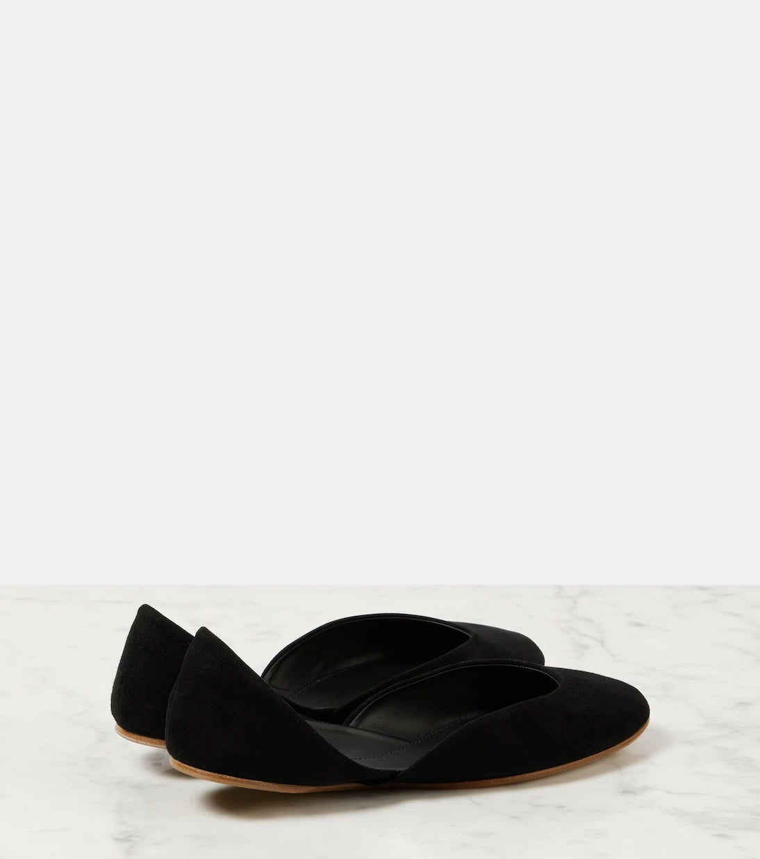 The Row - Gemma suede ballet flats