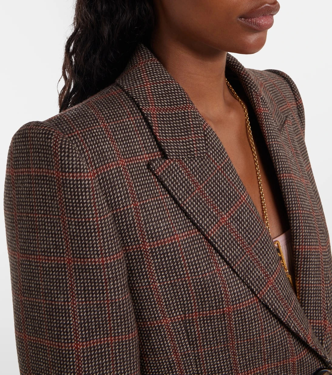 Chloé - Checked virgin wool blazer