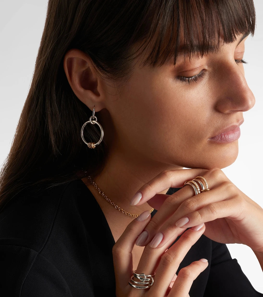 Spinelli Kilcollin - Asha sterling silver and 18kt gold earrings