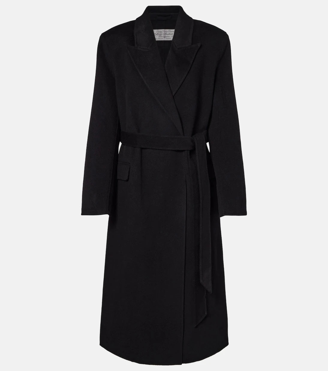 Acne Studios - معطف ملفوف من الصوف والكشمير