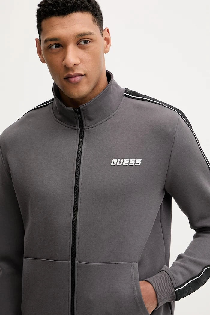 Guess суичър с цип мъжки с памук MICKEY