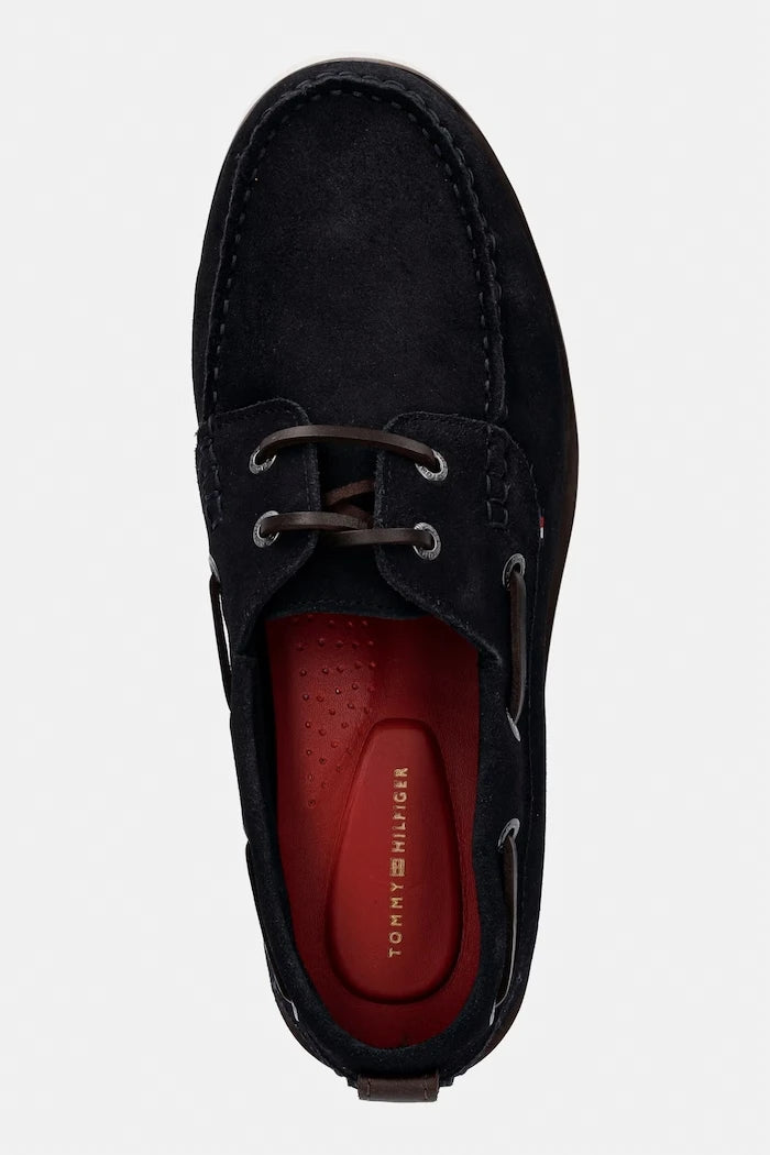 Tommy Hilfiger Erkek Süet Mokasen HILIFGER LIGHT SDE BOAT SHOE