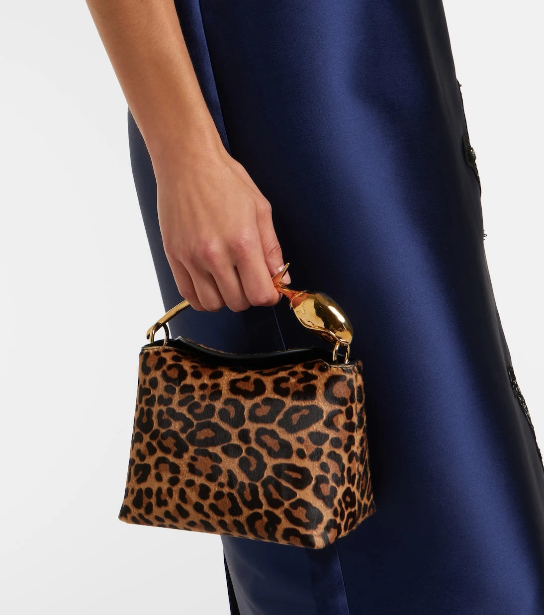 Erdem - Bloom Mini calf hair top-handle bag