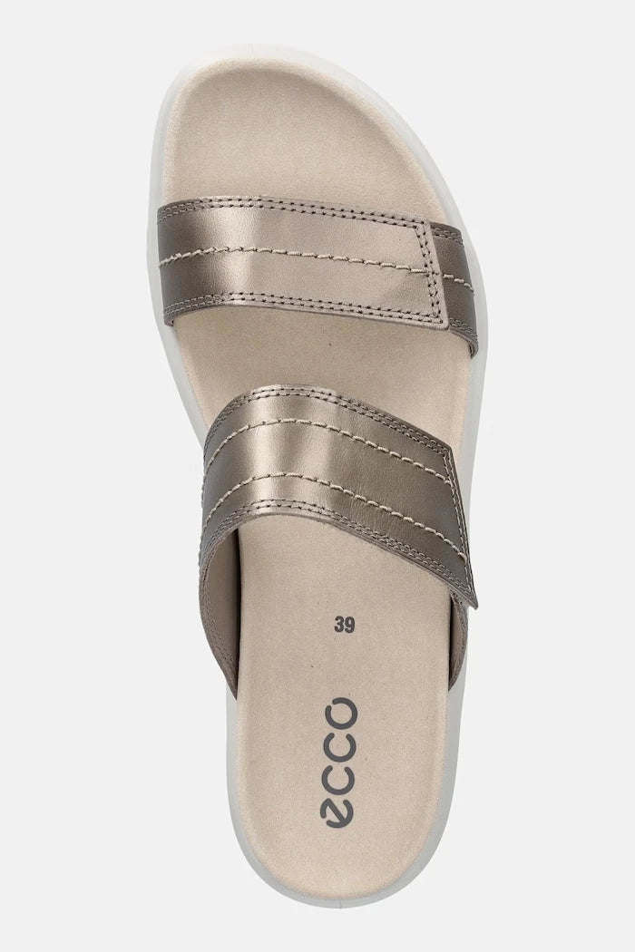 Ecco чехли дамски от кожа Soft Sandal W