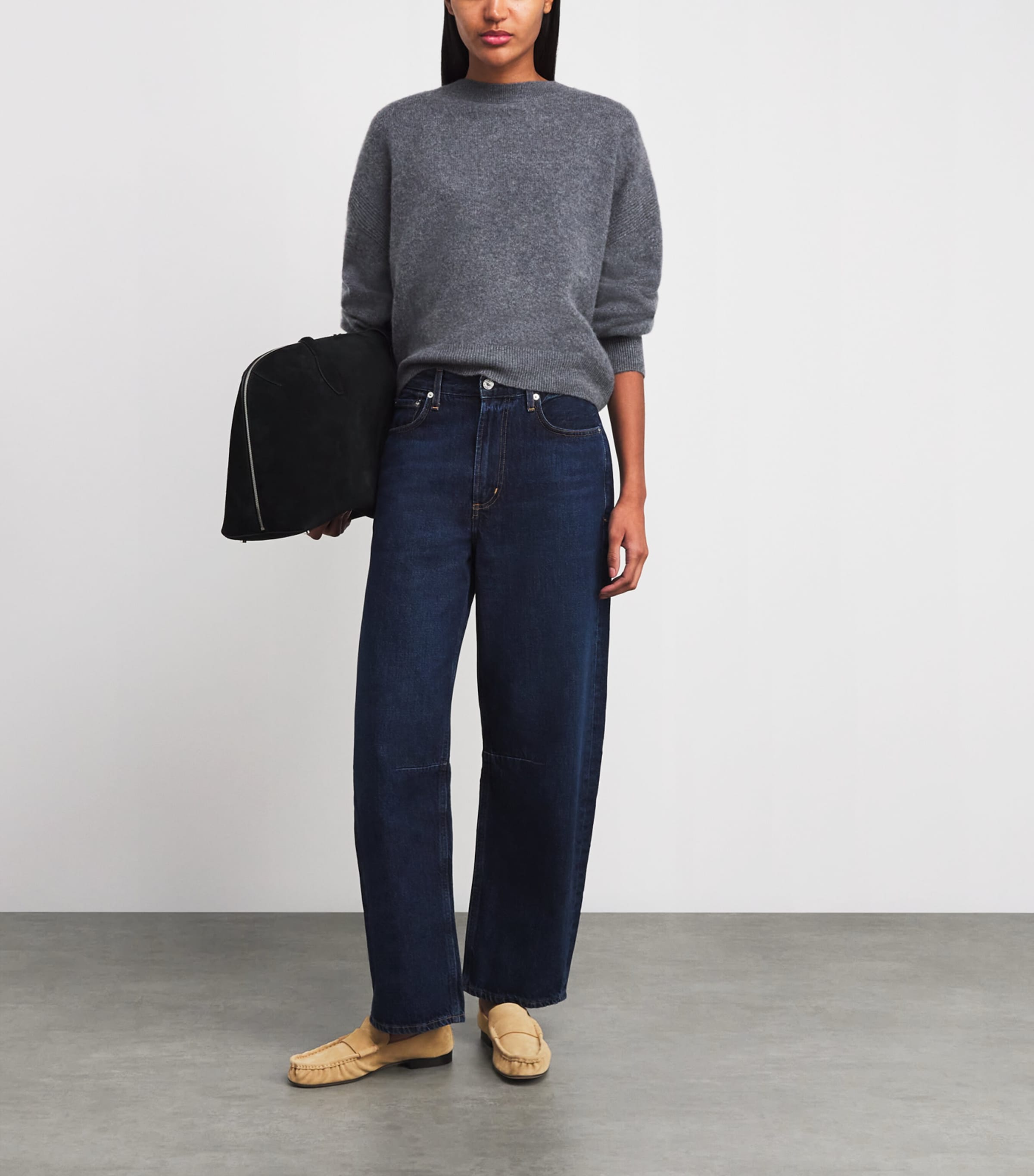 Yellow Soft Suede Loafers