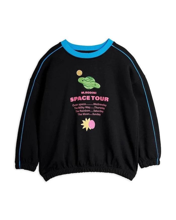 Mini Rodini Space tour Çocuk Pamuklu Sweatshirt