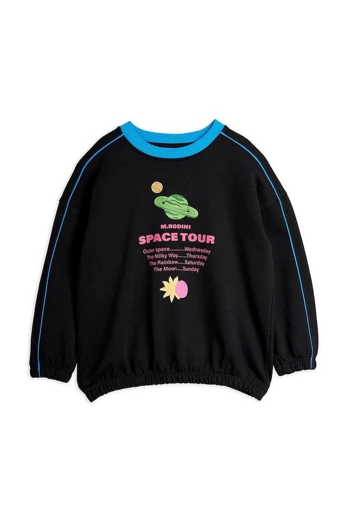 Mini Rodini Space tour Çocuk Pamuklu Sweatshirt
