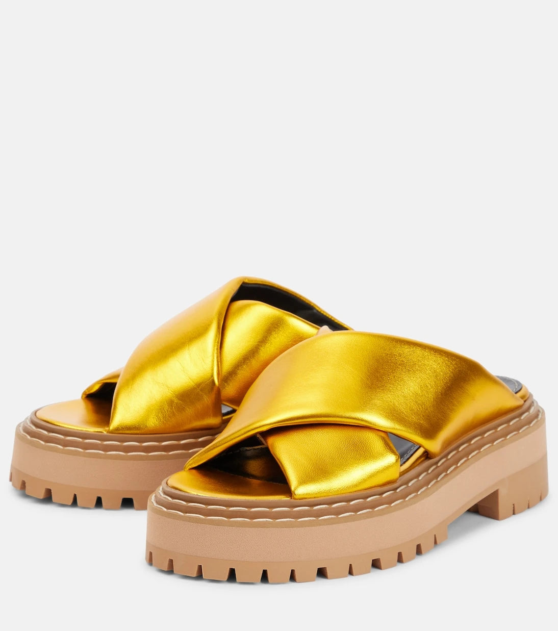 Proenza Schouler - Metallic leather sandals