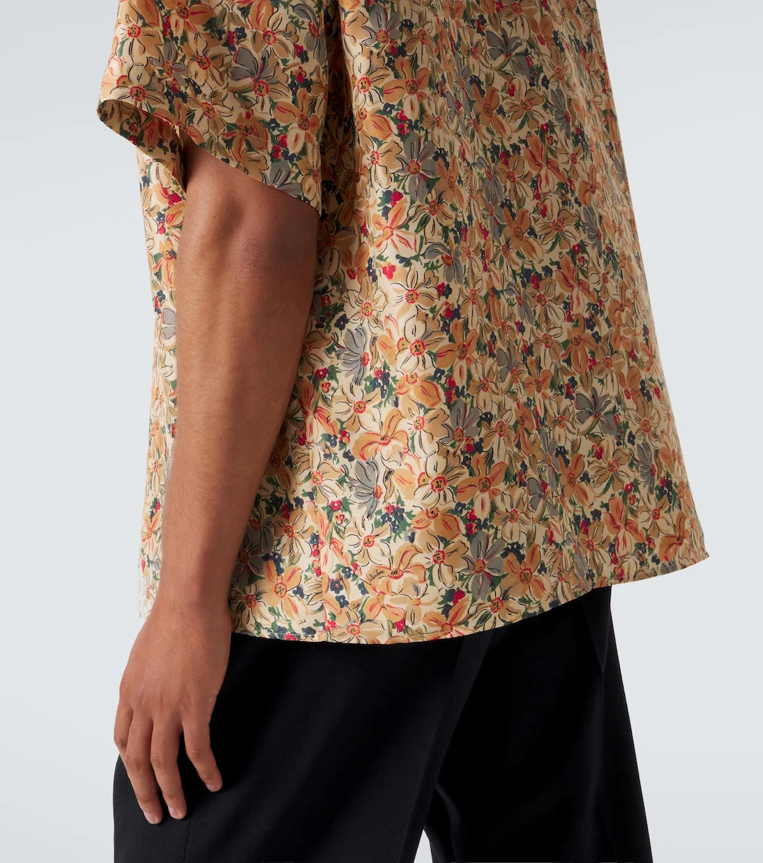 Valentino - Printed silk bowling shirt