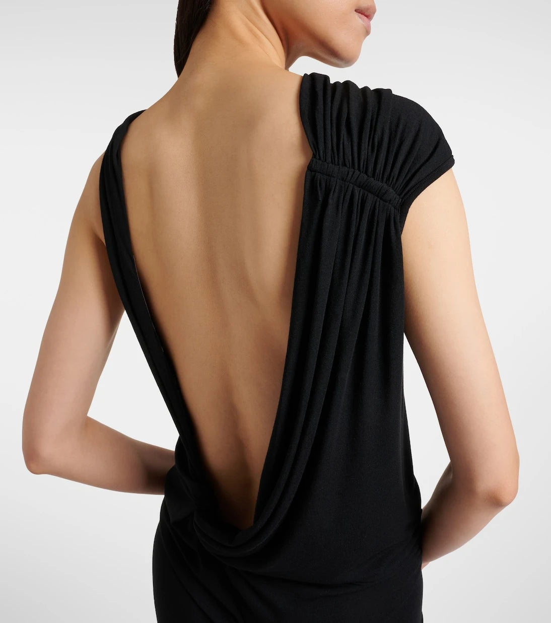 Rick Owens - Eva draped jersey maxi dress