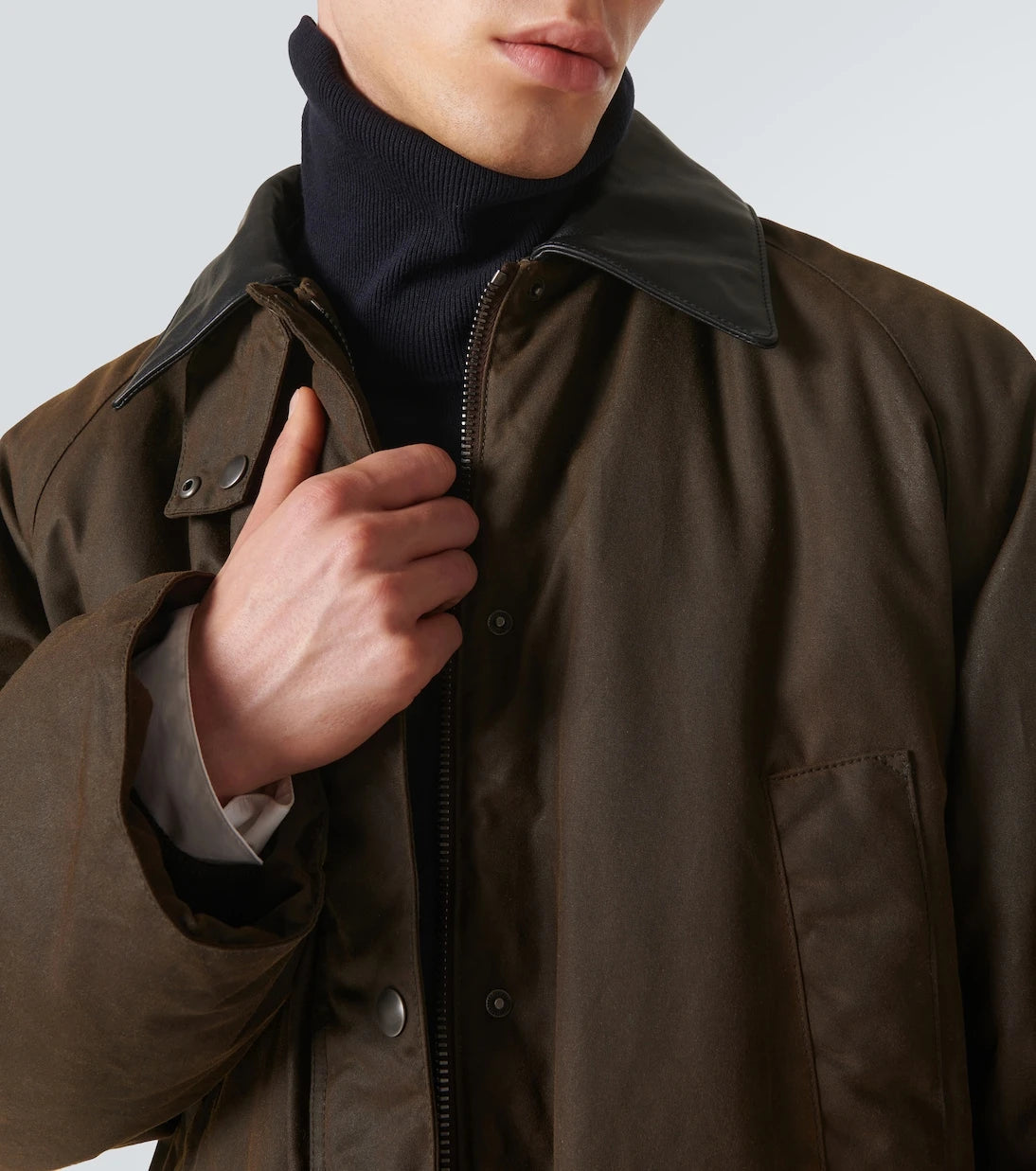 Miu Miu - Leather-trimmed cotton canvas blouson
