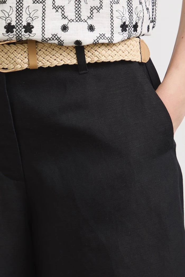Medicine лен karışımlı kadın culotte pantolon