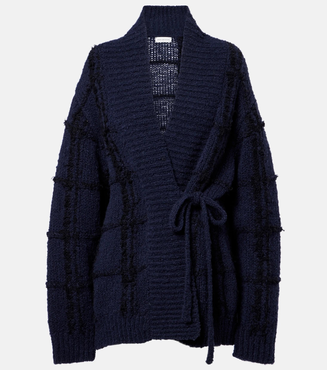 Dries Van Noten - Checked wool cardigan