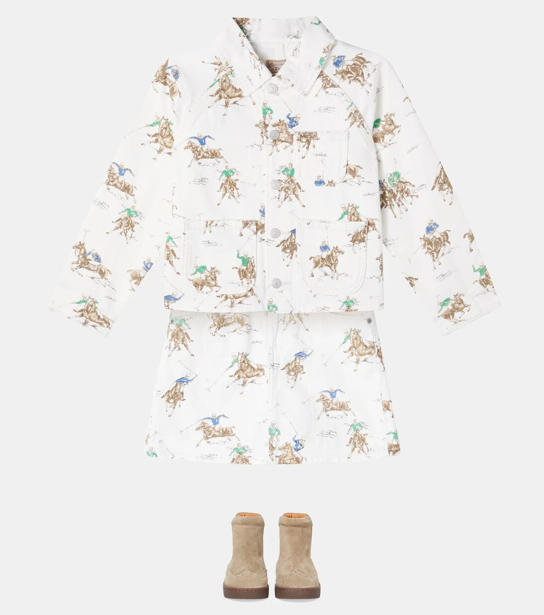 Polo Ralph Lauren Kids - Printed denim jacket