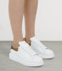McQueen Ivory Leather Oversized Sneakers