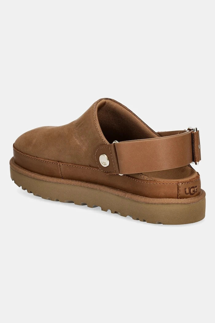 Чехли от набук UGG Goldenstar Villa Clog