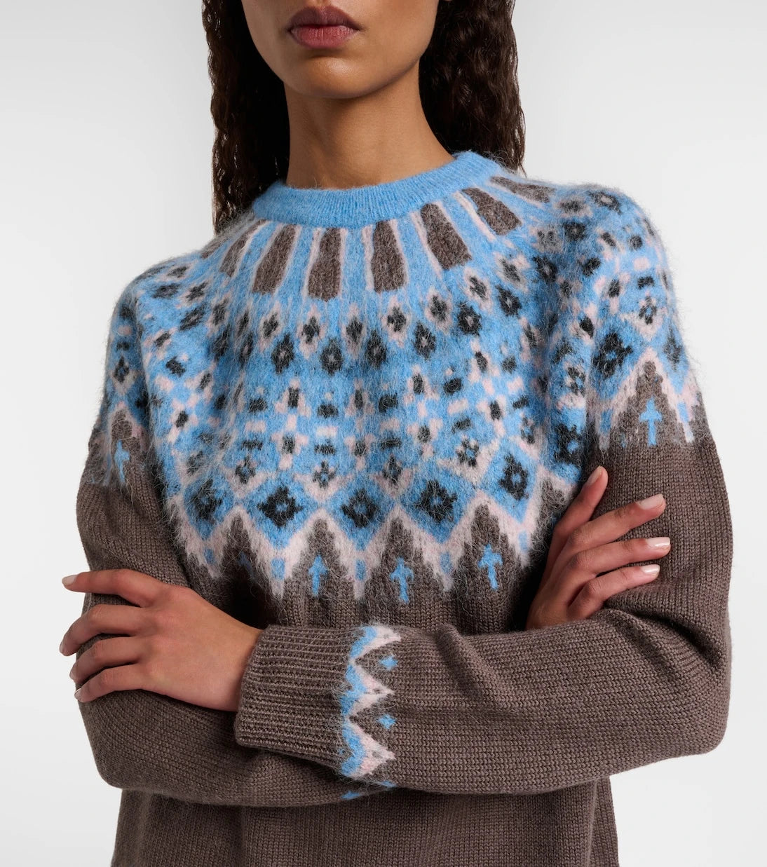 Staud - Zane Fair Isle wool-blend sweater