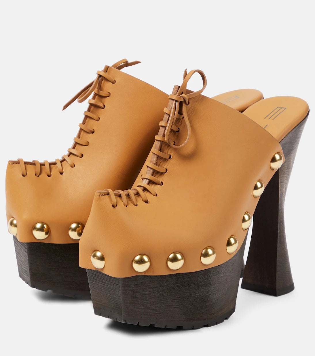 Etro - Plateau 90 leather pumps