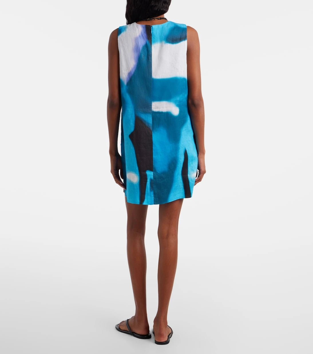 Staud - Brea printed linen minidress