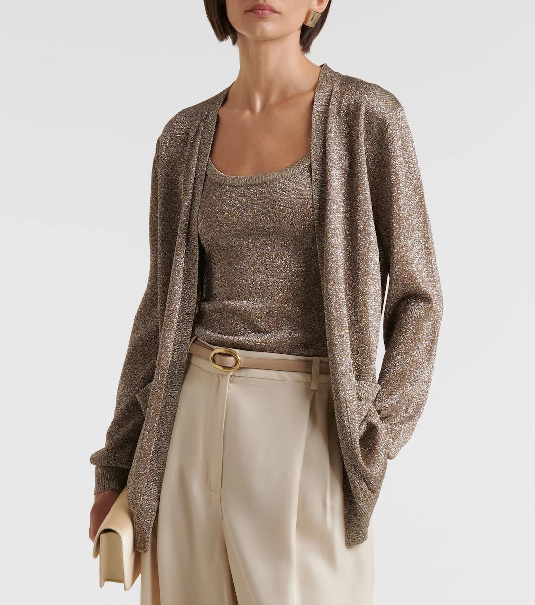 Missoni - Knitted lamé tank top