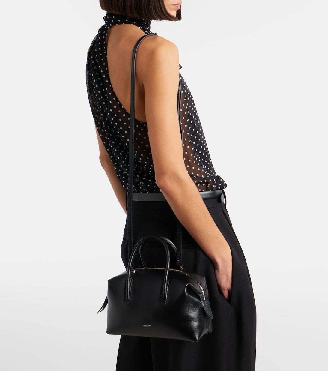 DeMellier - Stockholm Small leather top-handle bag
