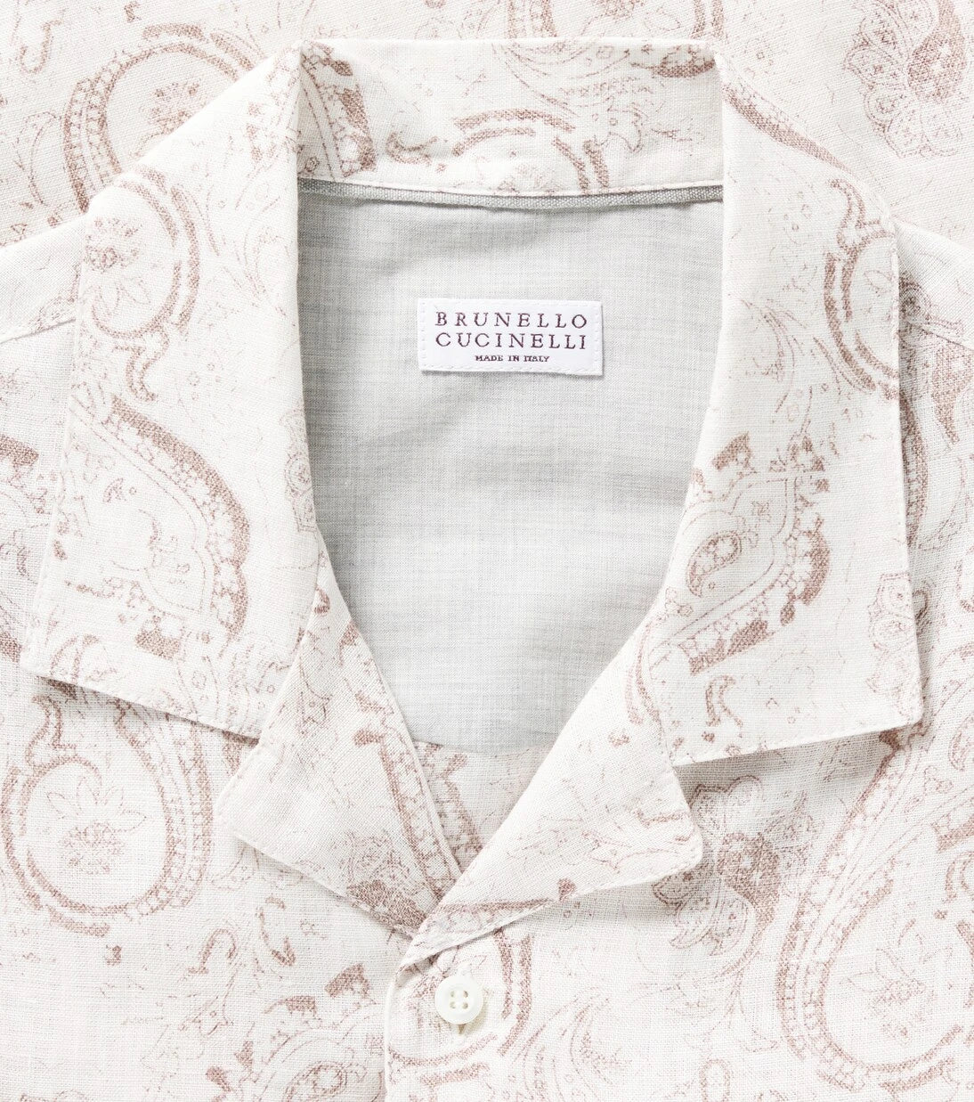 Brunello Cucinelli Kids - Paisley linen shirt