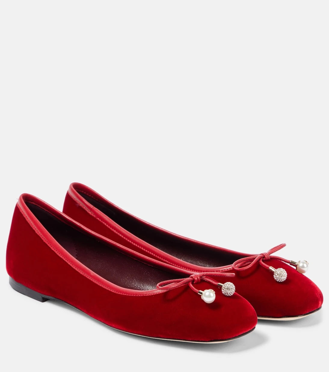Jimmy Choo - Elme velvet ballet flats