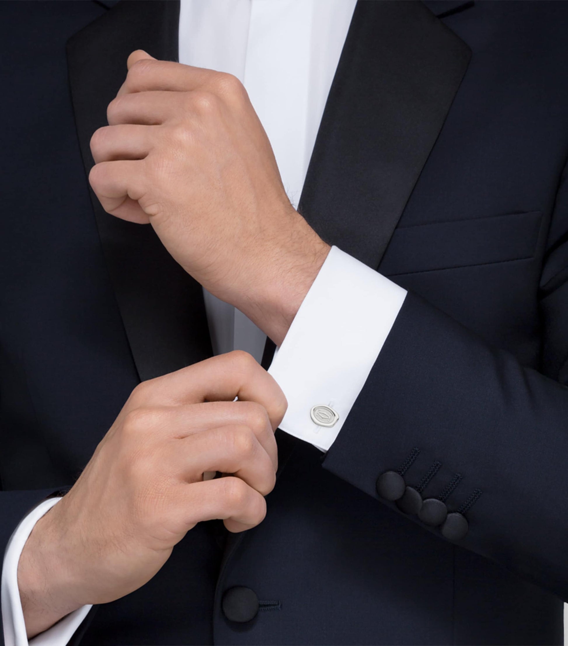 Sterling Silver Wax Seal Cufflinks