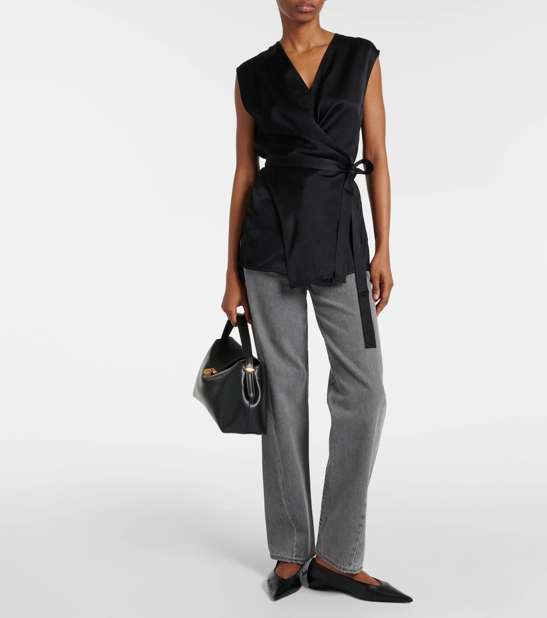 Toteme - Asymmetric satin top