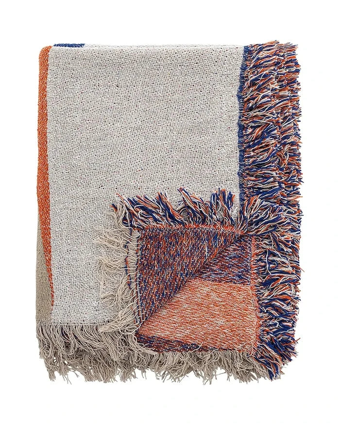 Pamuklu battaniye Bloomingville Clarita 160 x 130 cm