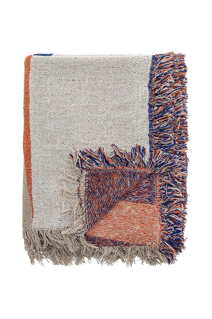 Pamuklu battaniye Bloomingville Clarita 160 x 130 cm