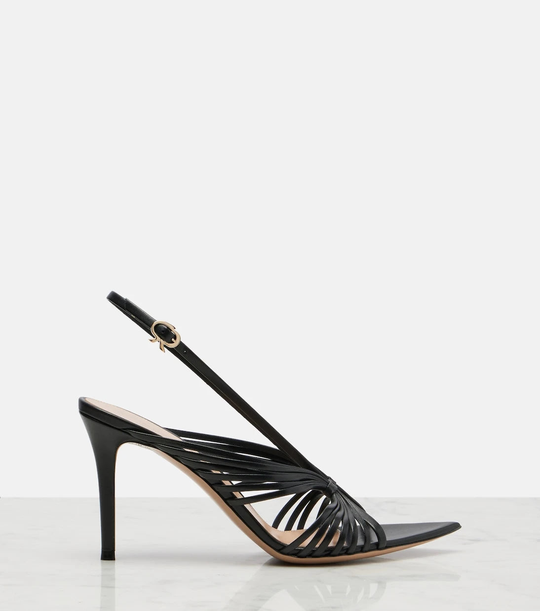 Gianvito Rossi - Leather slingback sandals
