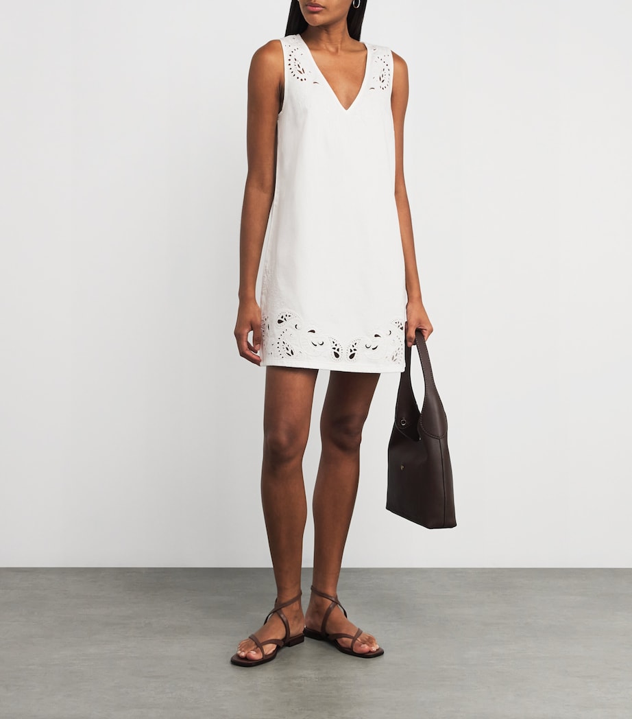 Rag & Bone White Featherweight Belle Mini Dress