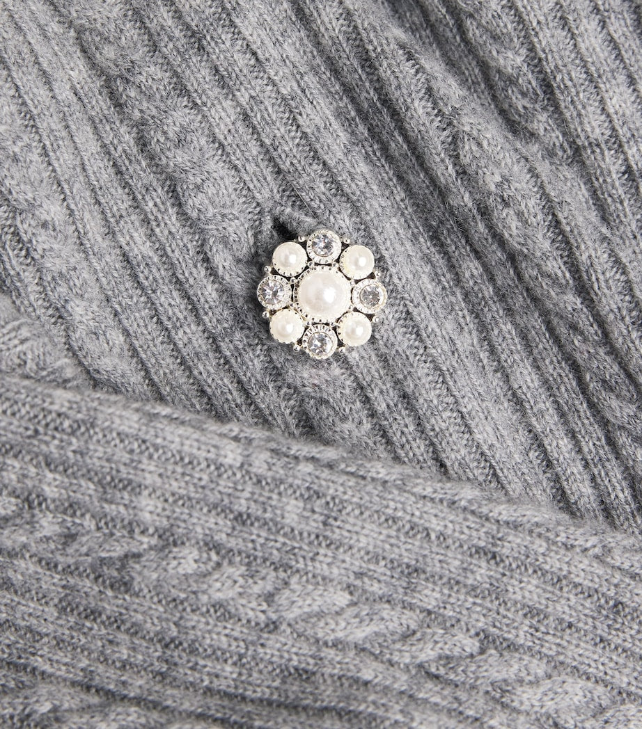 Black Wool-Cashmere Adaptable Cardigan