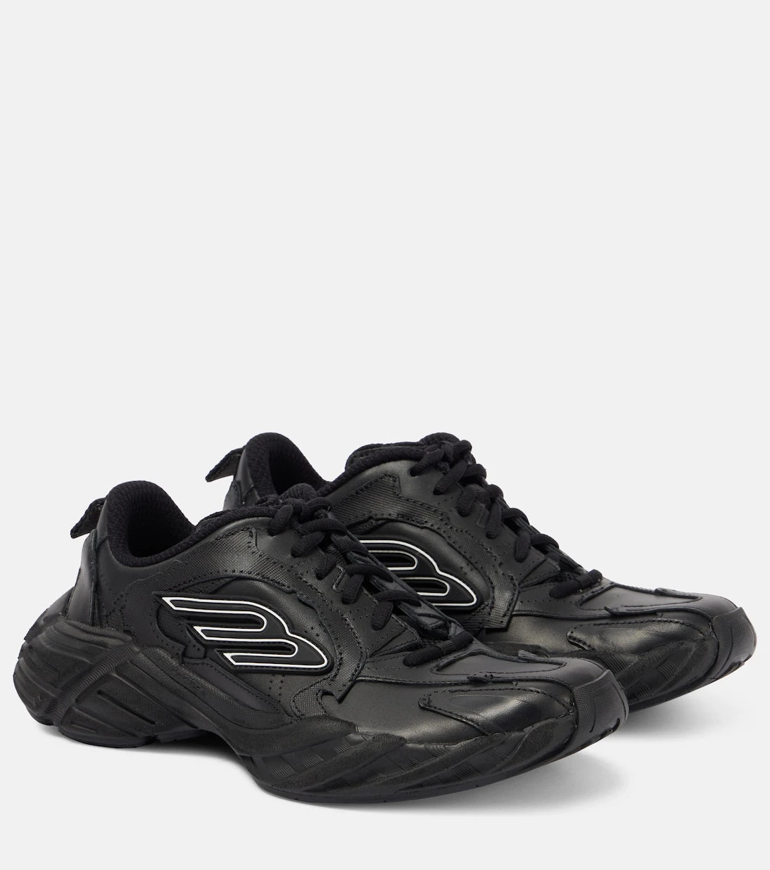 Balenciaga - Monday leather sneakers