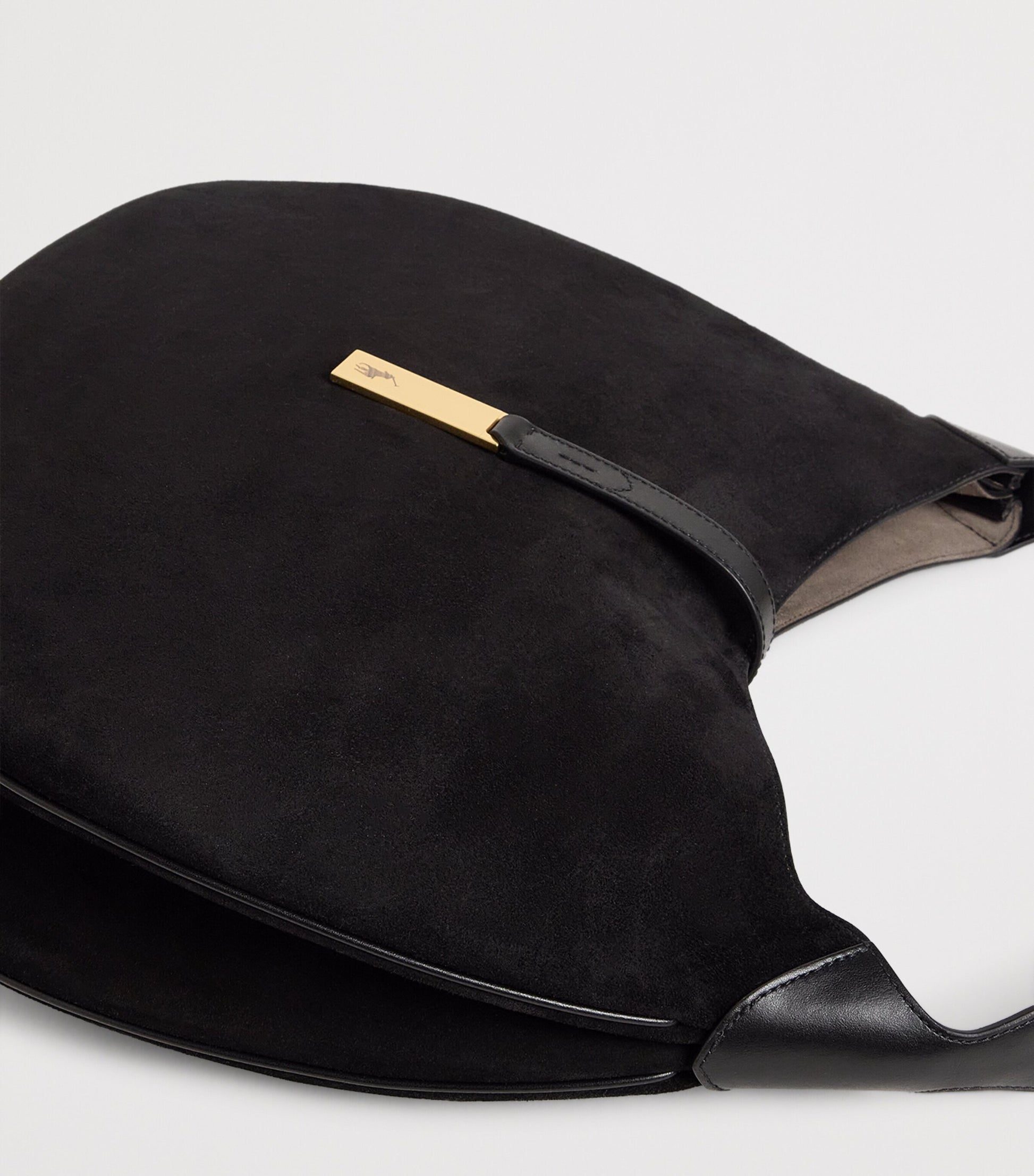 Medium Suede ID Shoulder Bag