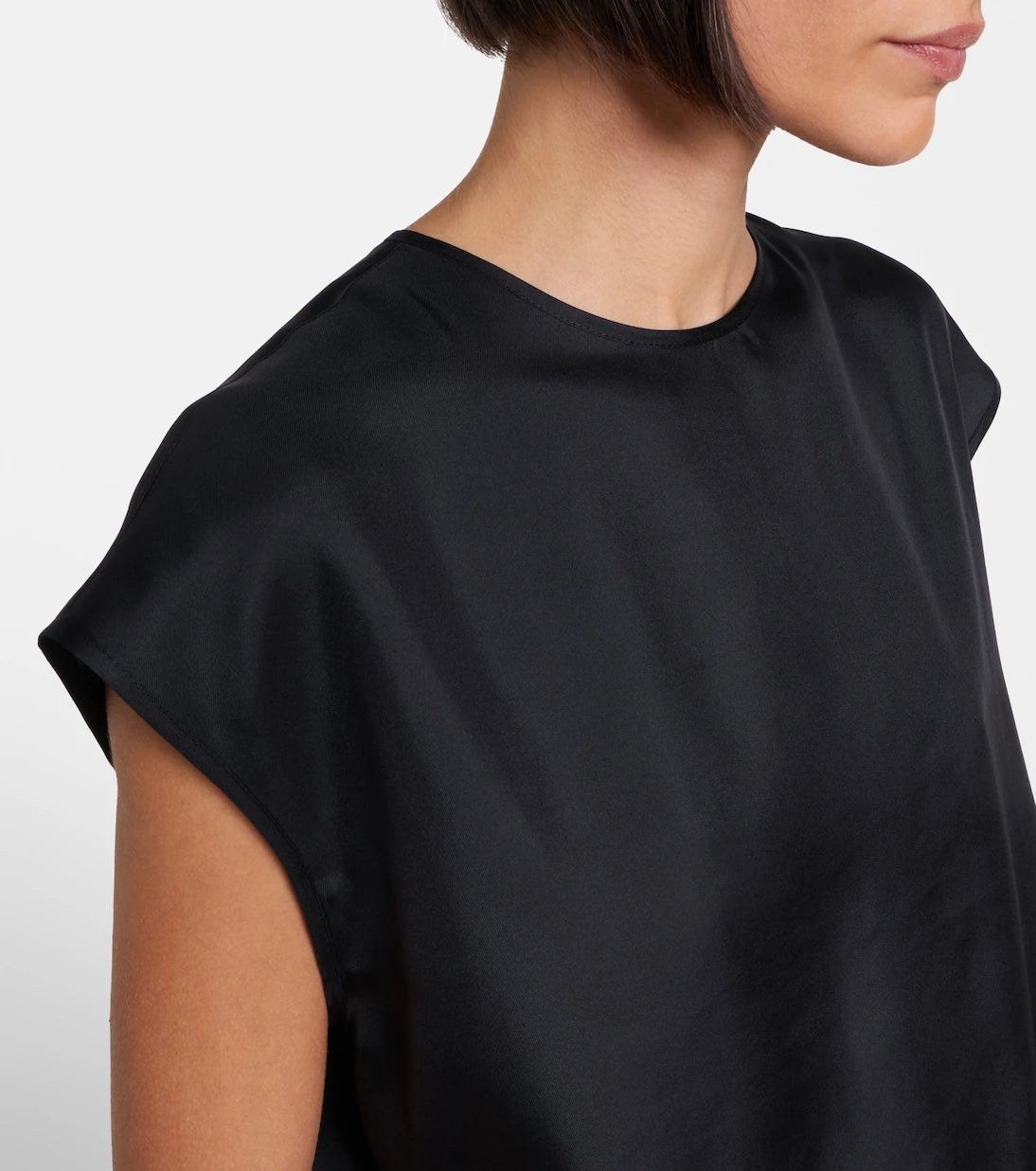 Asceno - Dasha silk twill top