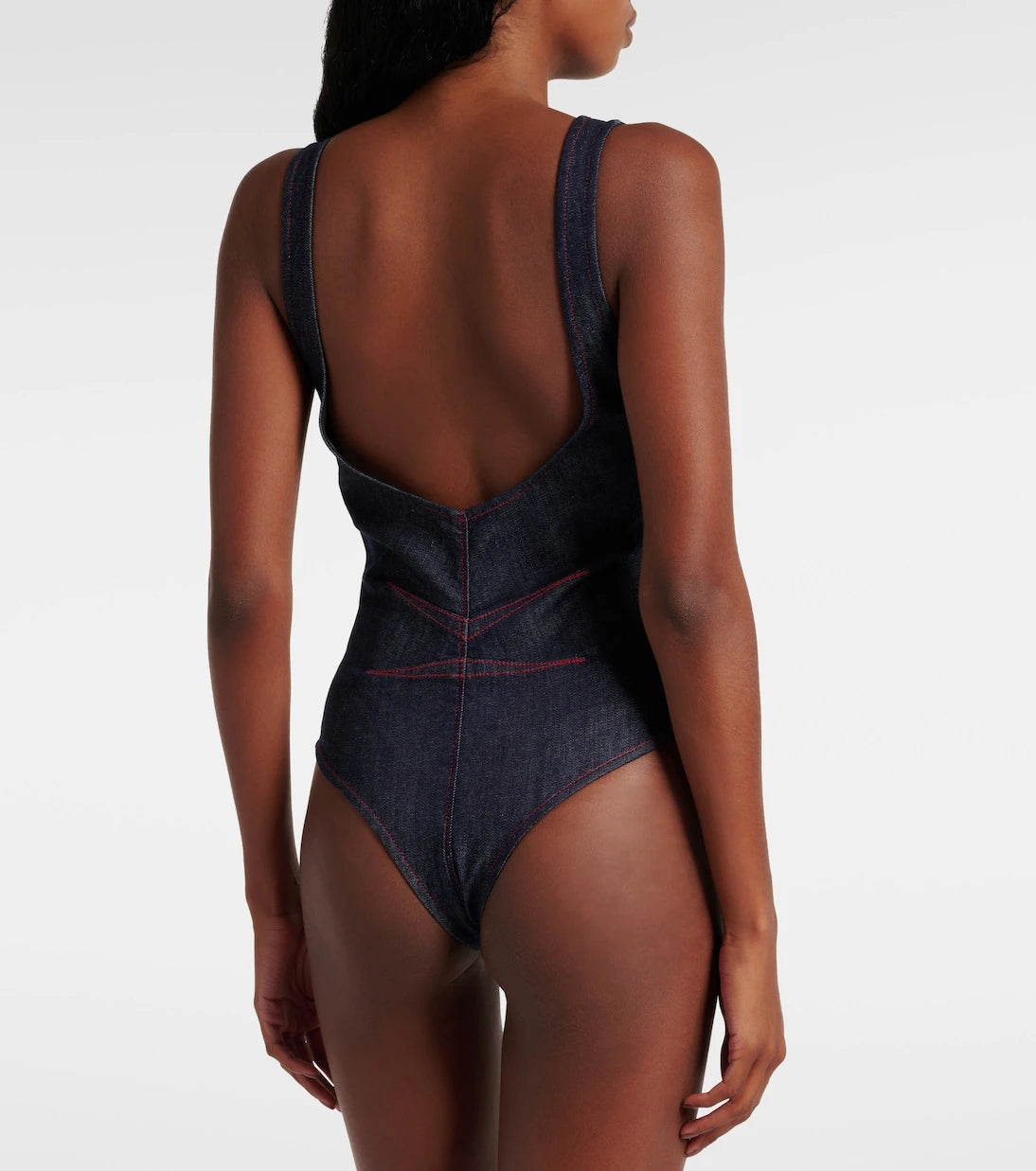 Alaïa - Denim bodysuit