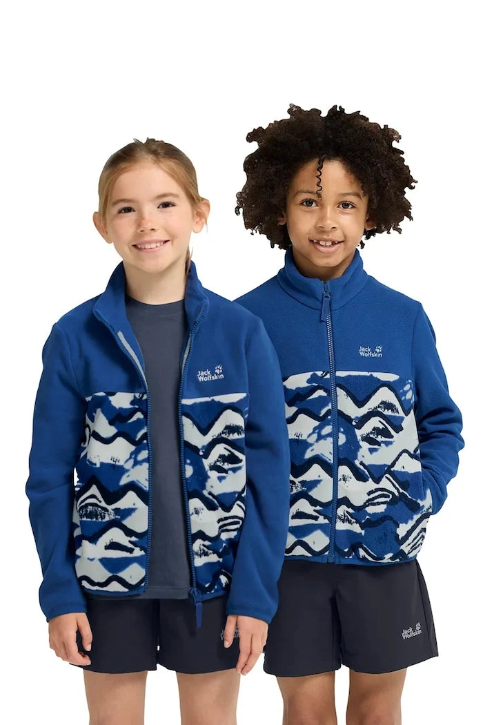 Jack Wolfskin çocuk polar kapüşonlu üst PAW ERA 100 PRINT FZ K