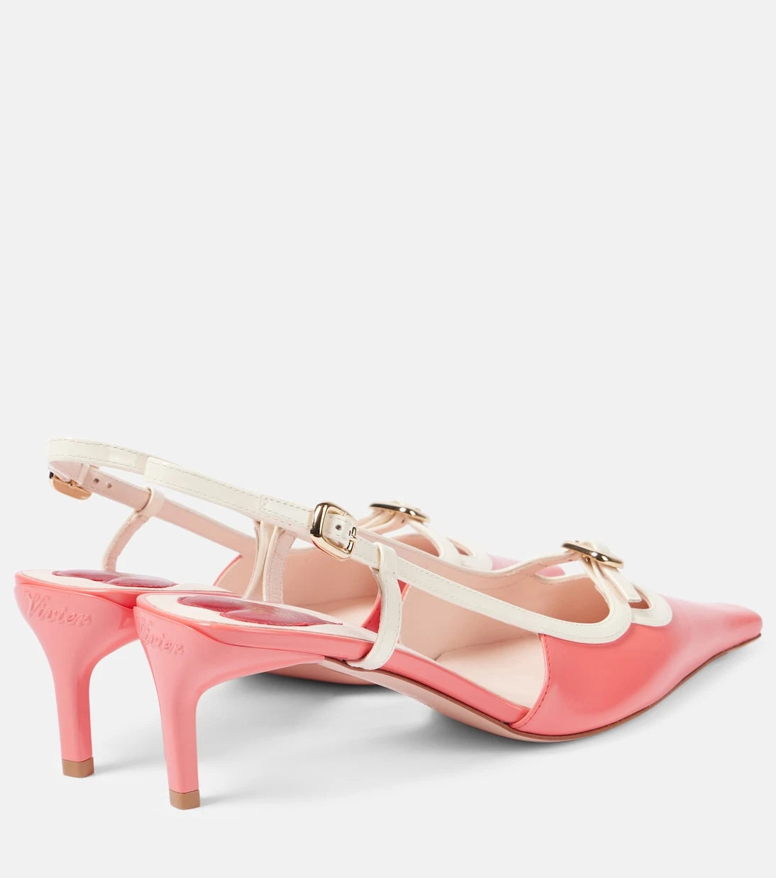 روجه فيفييه - حذاء Viv' Canard 55 slingback من الجلد بكعب