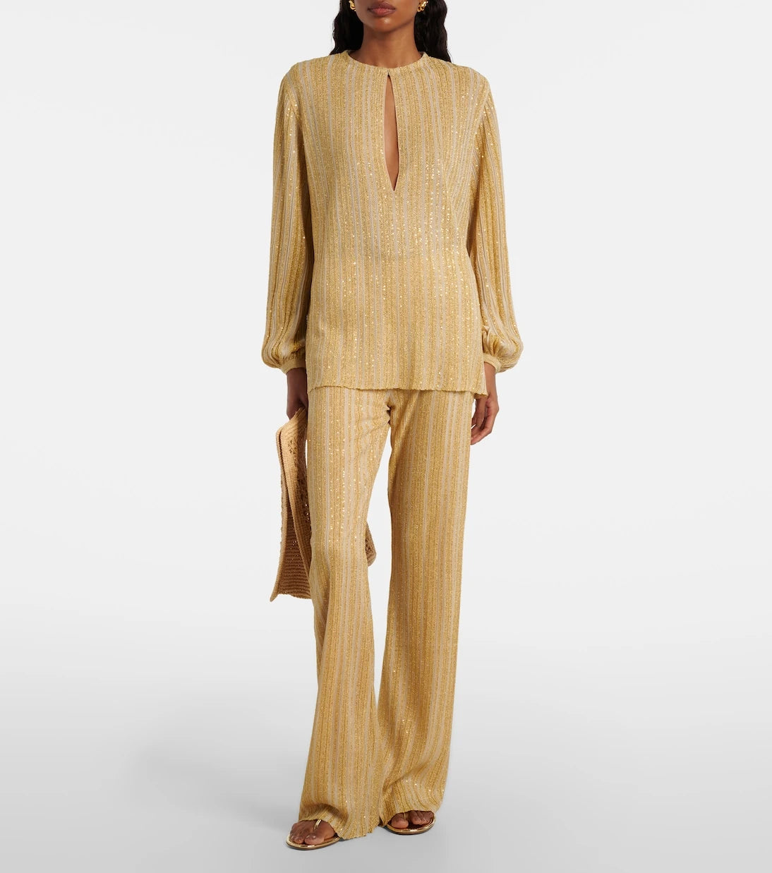 Missoni - Zig Zag lamé straight pants